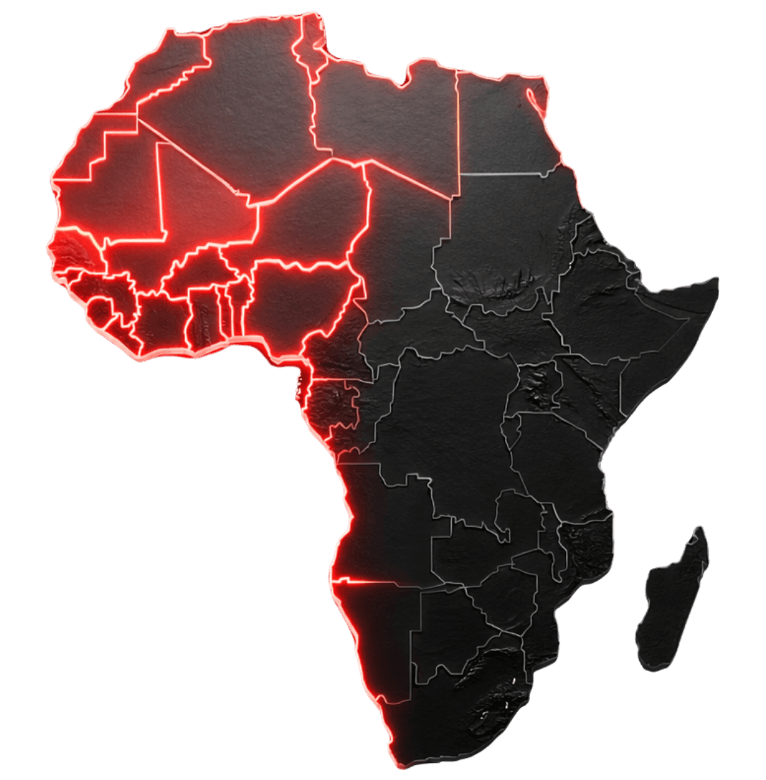 Carte 3D Afrique